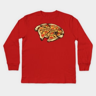Pizza Freighter Kids Long Sleeve T-Shirt